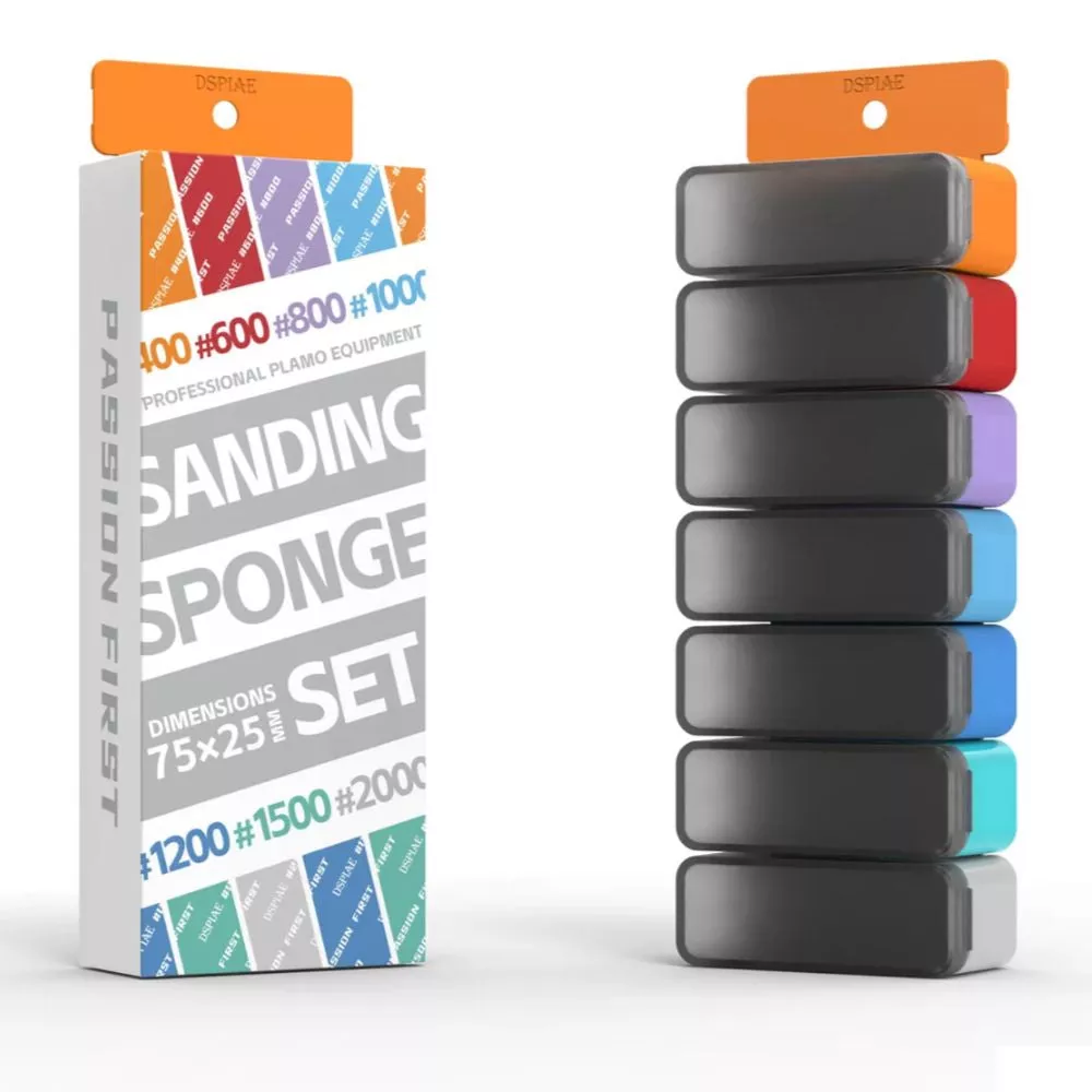 DSPIAE Vigorous Sponge Sanding Sponge Set XSS-S01