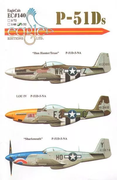Eagle Cal EAG72140 1:72 North-American P-51D Mustang Part 2
