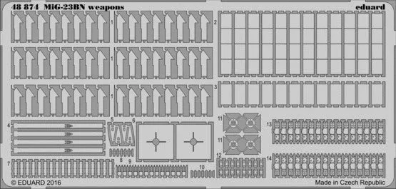 Eduard 48874 1/48 Aircraft- MiG23BN Weapons for TSM
