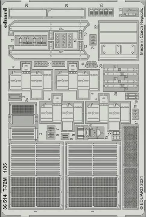 Eduard ED36514 1:35 Soviet T-72M