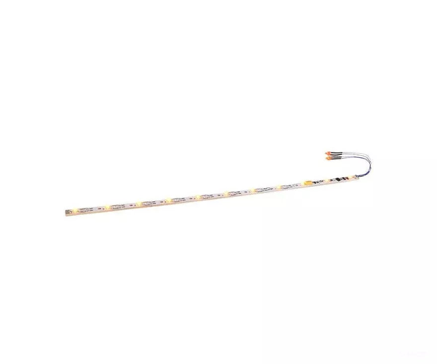 ESU 50702 Interior lighting set including taillight, 255mm, separable, PowerPack option, 11 LED, yellow, gauge: N, TT, H0