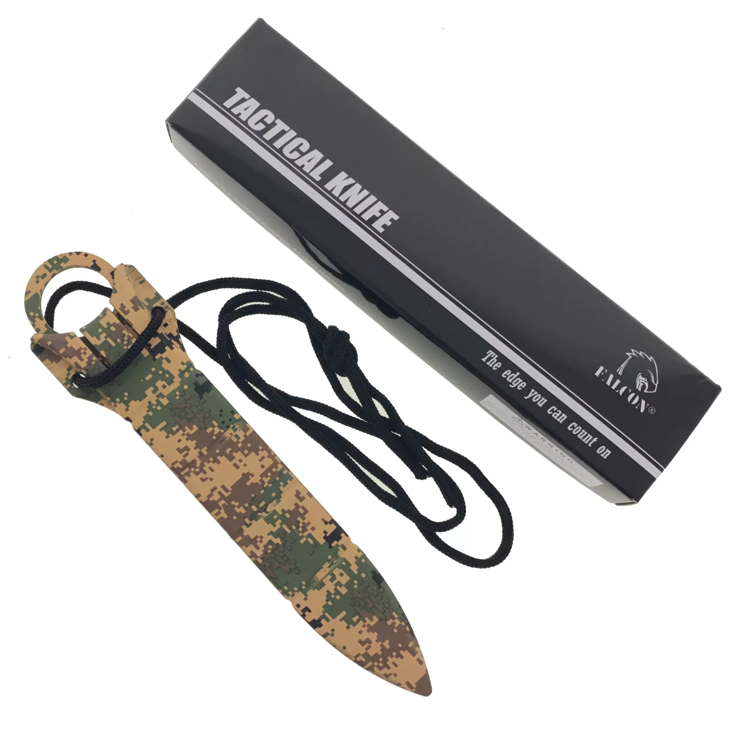 Falcon 7.5″ Brown Camouflage Tactical Knife