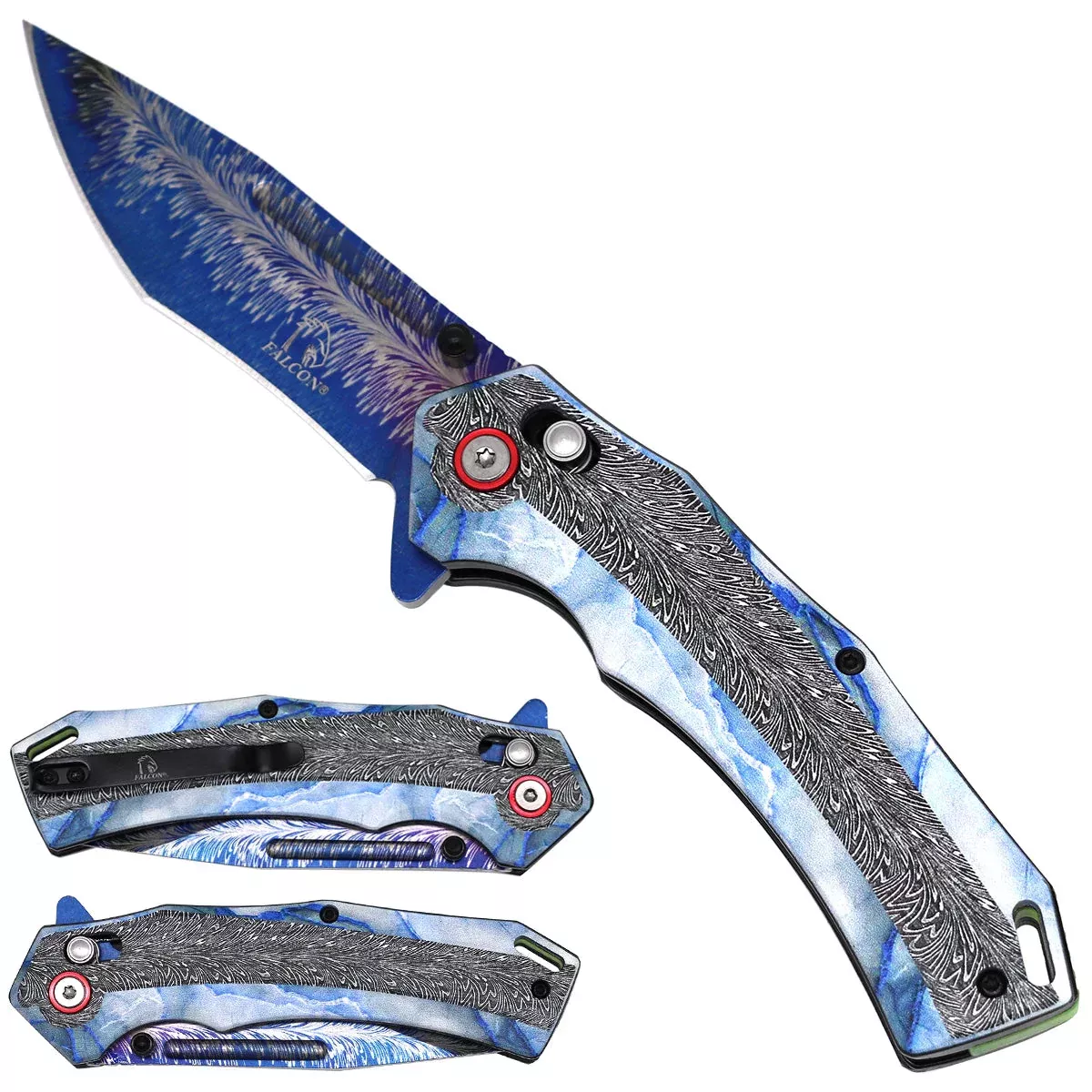 Falcon Clouds Axis Lock Pocket Knife