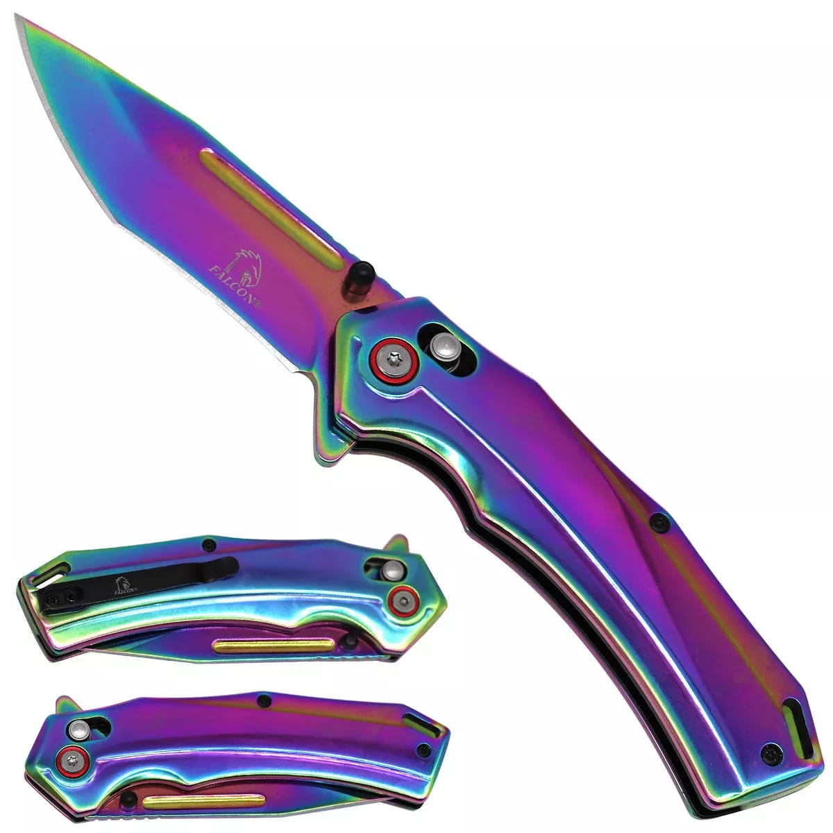 Falcon Rainbow Axis Lock Pocket Knife