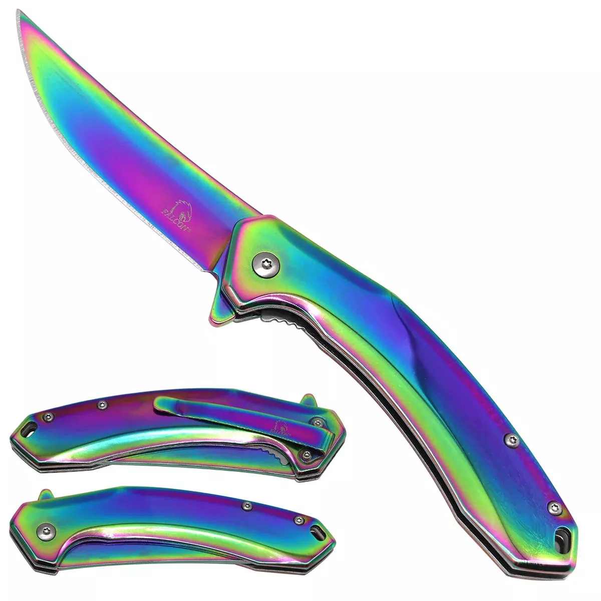 Falcon Rainbow Spring Assisted Pocket Knife