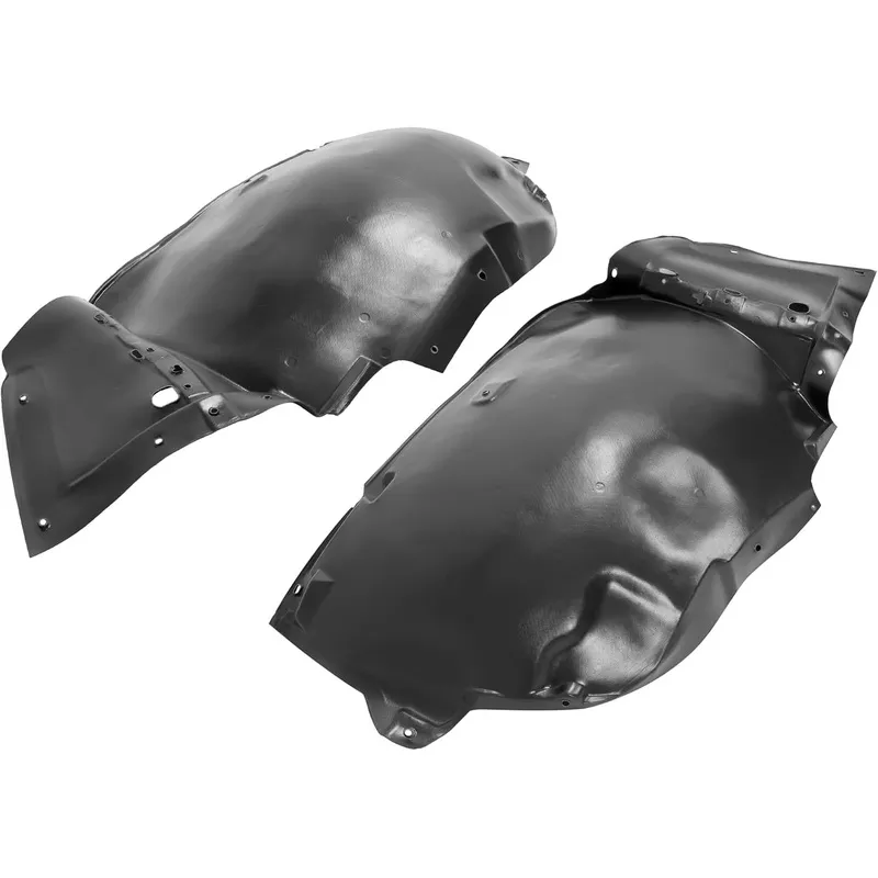 Front Inner Fender Liner Splash Shield Guard Set Black