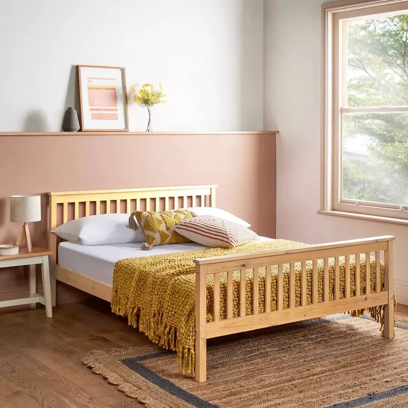 Hamza Solid Wood Bed Frame