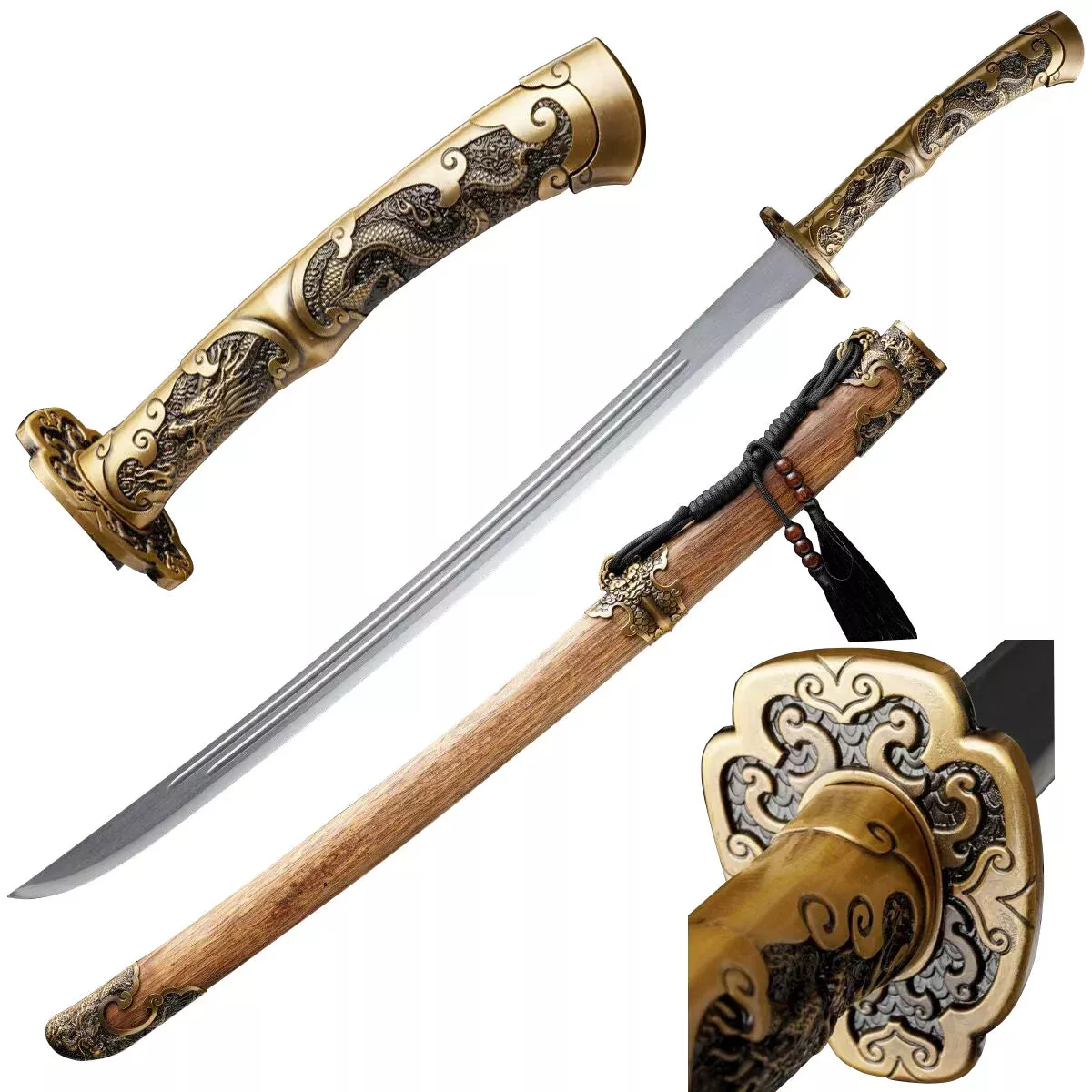 Hand-Forged Brocade Spring Saber