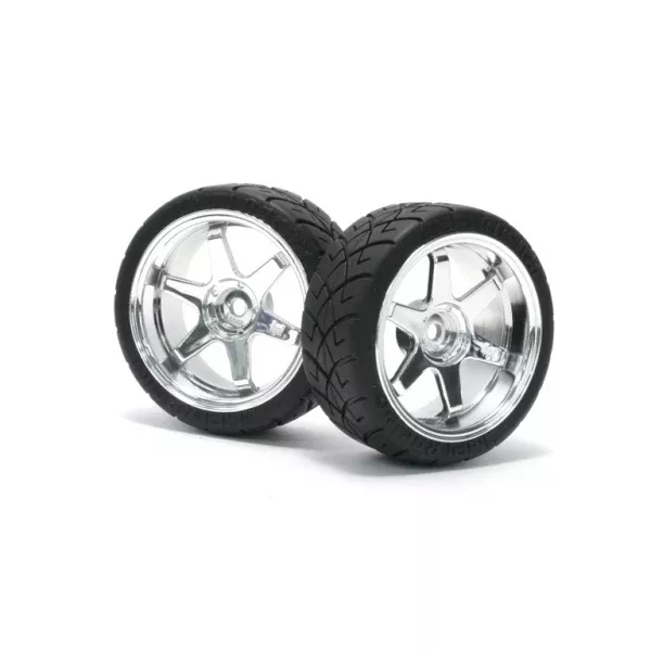 HPI 4733 Mounted X Pattern Tyre D Compound On-road 2pcs