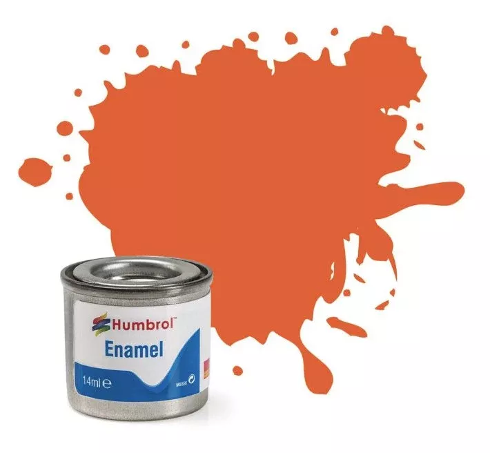 # Humbrol number 46 Matt Orange Matt – 14ml Tinlet