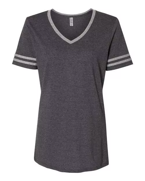 Jerzees 602WVR Ladies’ TRI-BLEND Varsity V-Neck T-Shirt