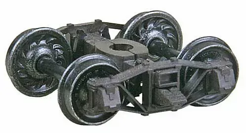 Kadee H.O. Scale 583 Arch Bar Self-Centering HGC Leaf-Spring Caboose Trucks -- Code 110 (.110") 33" Ribbed-Back RP-25 Wheels 1 Pair