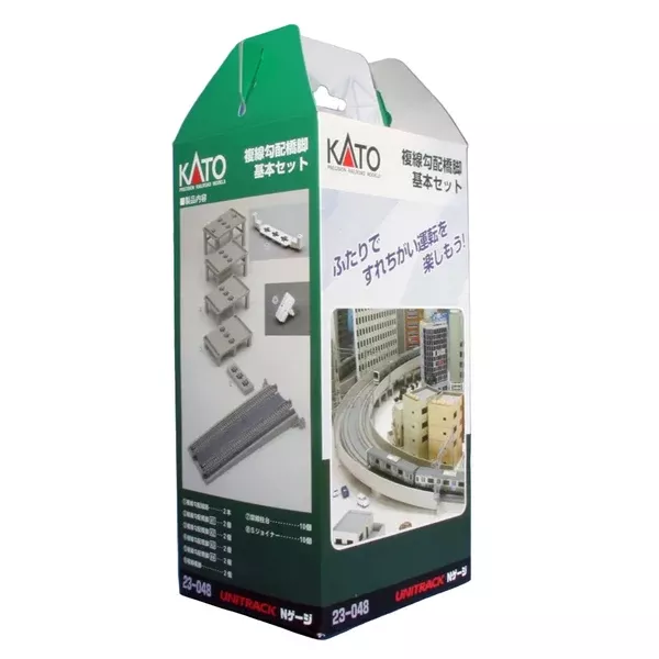 Kato 23-048 N Double Track Piers Incline Basic Set