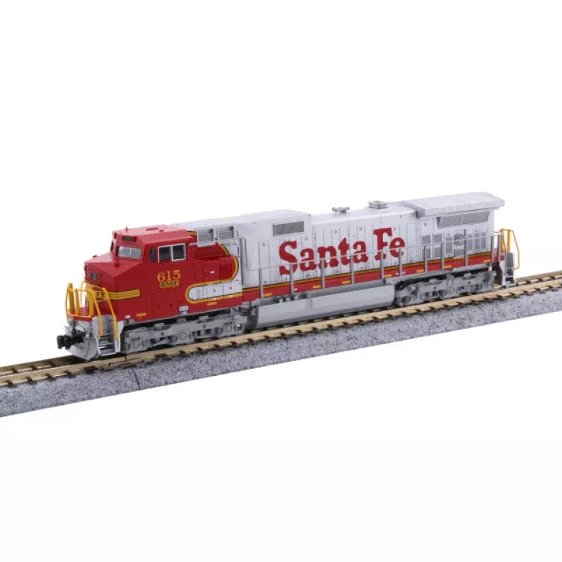 Kato N Scale GE C44-9W DC Santa Fe 615