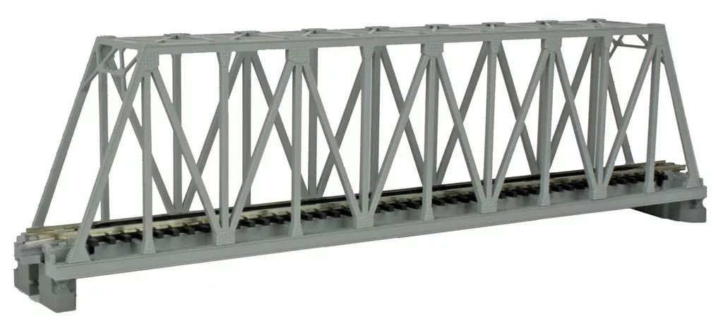 Kato N Scale Unitrack 20-432 Single-Truss Bridge – 248mm 9-3/4″ — Gray, N Scale