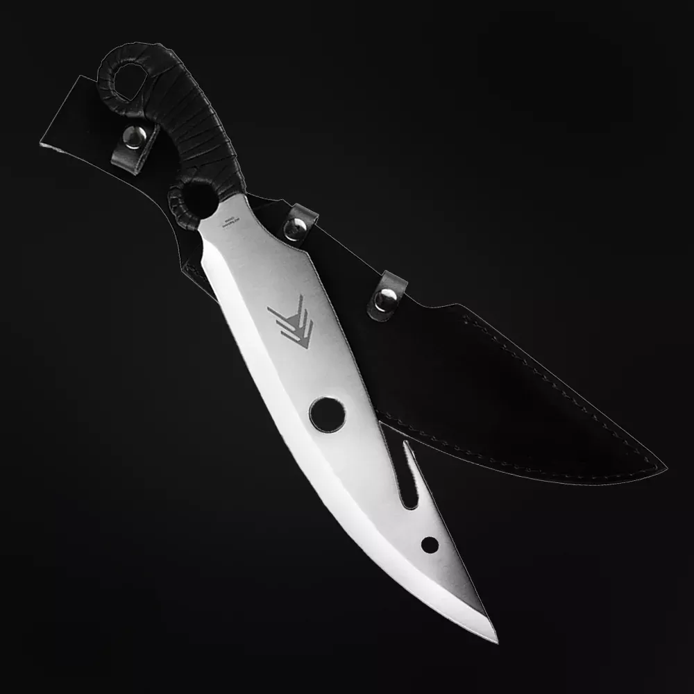 Large Hunting Knife with Durable Sheath