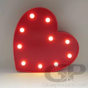 Light Up Heart Marquee Decor Light (On Special)