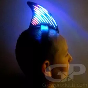 Light Up LED Shark Fin Headband - Multi Color