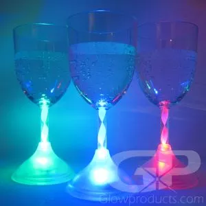 Light Up LED Wine Glasses - Multi-Color