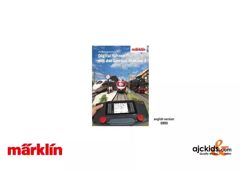 Marklin 03092 – Book – Digital Control with Central Station 3, English text
