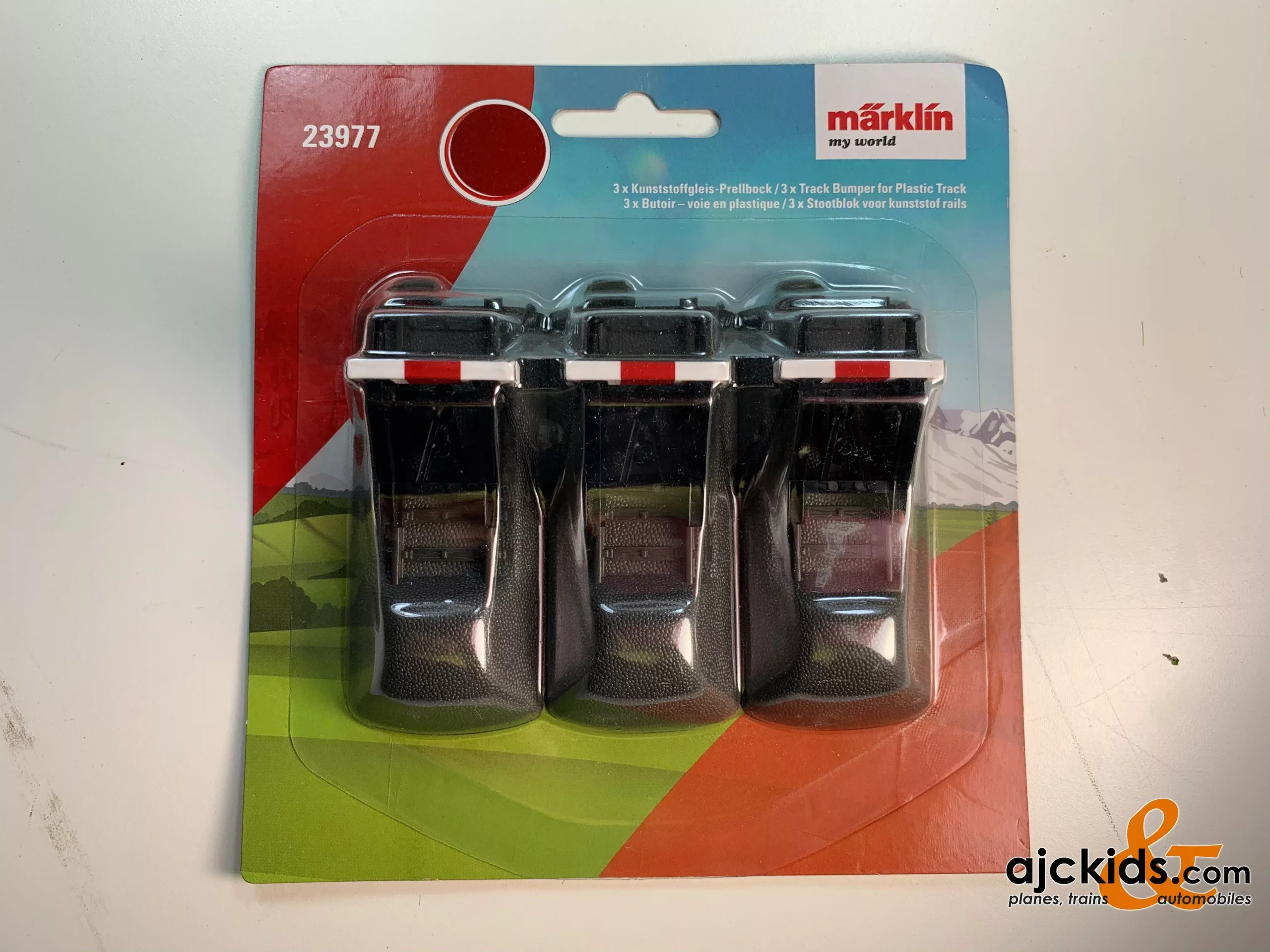 Marklin 23977 – Track Bumper for Plastic Track 3/Pk