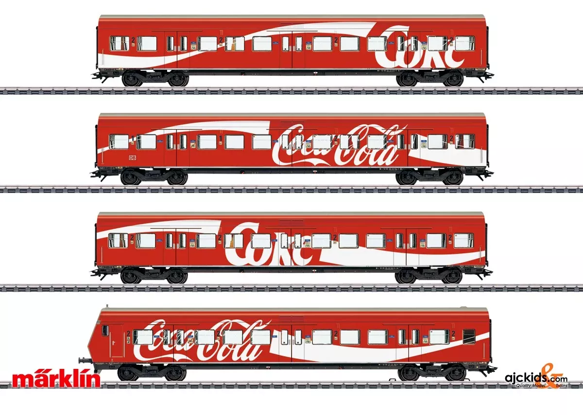 Marklin 43890 - S-Bahn Passenger Car Set Coca Cola