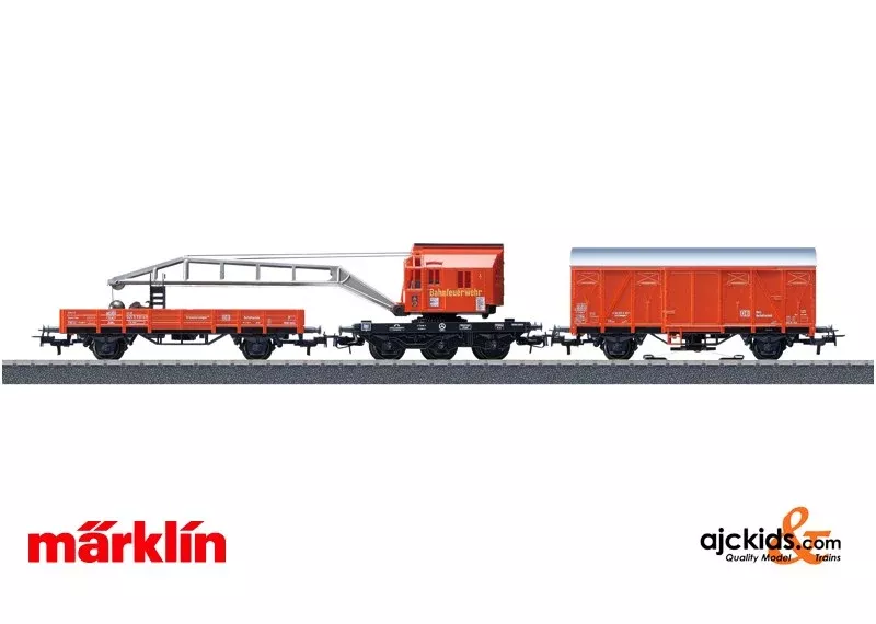 Marklin 44752 - Fire Department Recovery Crane Car Set