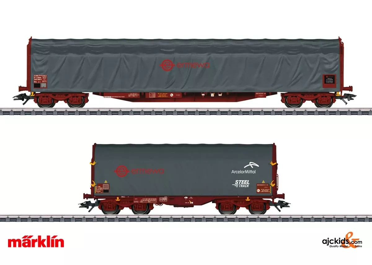Marklin 47102 - Sliding Tarp Car Set