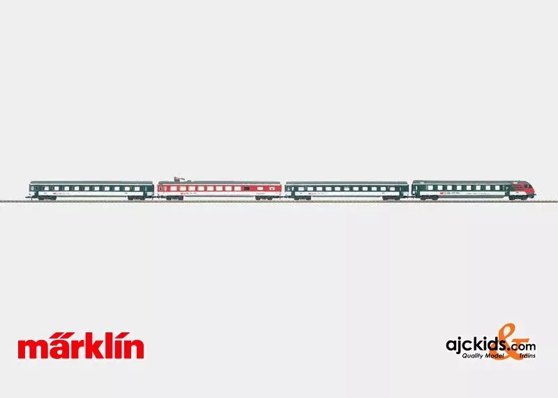 Marklin 87455 – Swiss Push/Pull Express Train Passenger Car Set