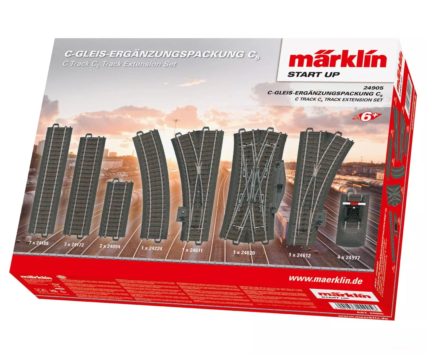 Marklin HO 24905 Marklin Start up - C Track C5 Track Extension Set