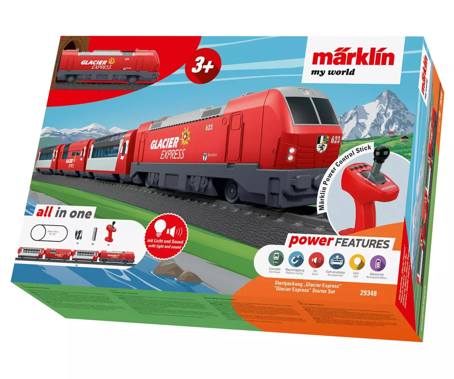 Marklin HO 29348 Marklin my world - "Glacier Express" Starter Set