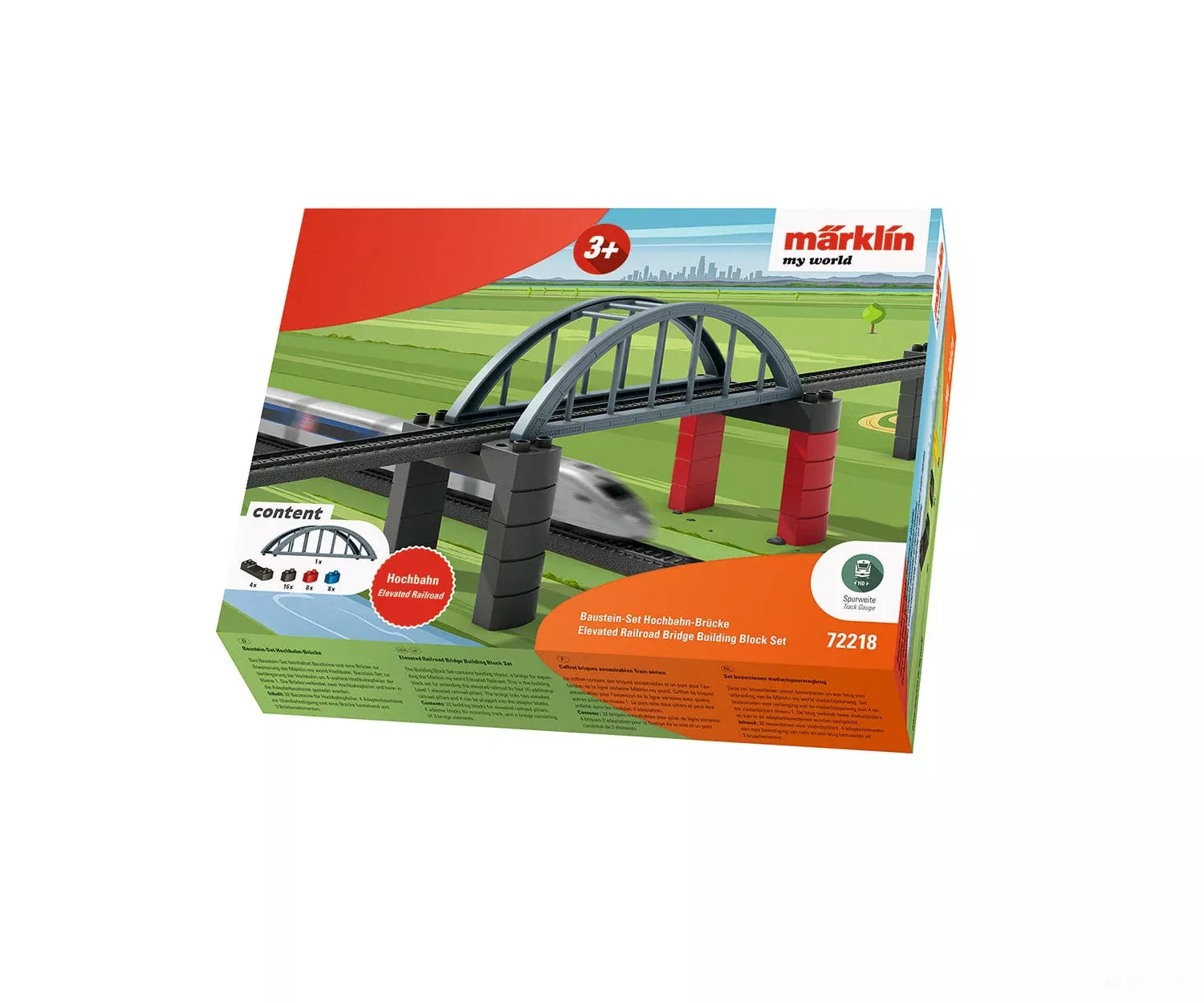 Marklin HO 72218 Marklin my world – Elevated Railroad Bridge Building Block Set