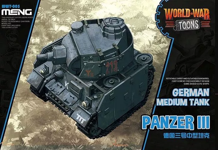 Meng Model MMWWT-005 German Pz.Kpfw.III Toon Model Kit