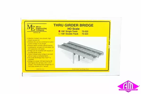 Micro Engineering - 75-522 - Thru Girder Bridge - 100' Two Span - Single Track (HO Scale)