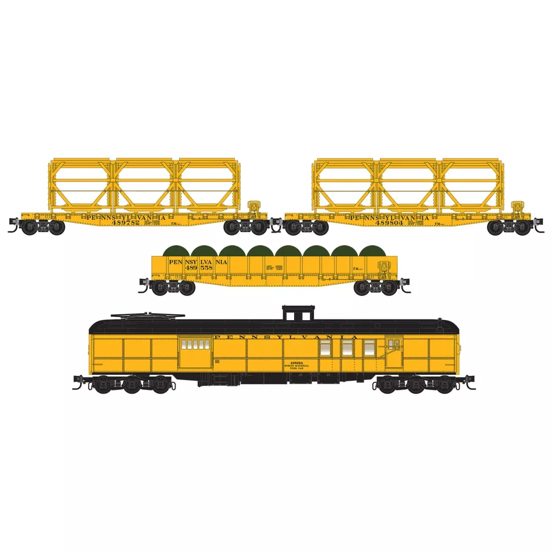 Micro-Trains N-Scale Pennsylvania Railroad MOW 4-Pack
