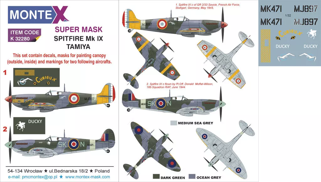 Montex MXK32280 1:32 Supermarine Spitfire Mk.IX