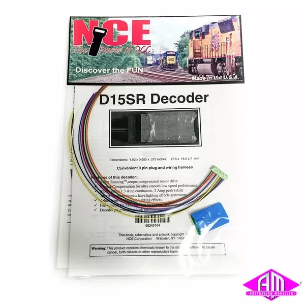 NCE – D15SR Decoder Silent 5 EFX 9pin