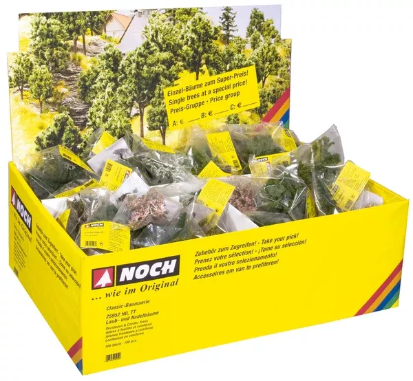 Noch 25952 Deciduous & Conifer Trees Assorted 9-11cm each