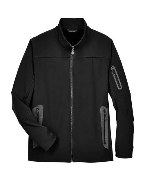 North End 88138 Men's Three-Layer Fleece Bonded Soft Shell Technical Jacket