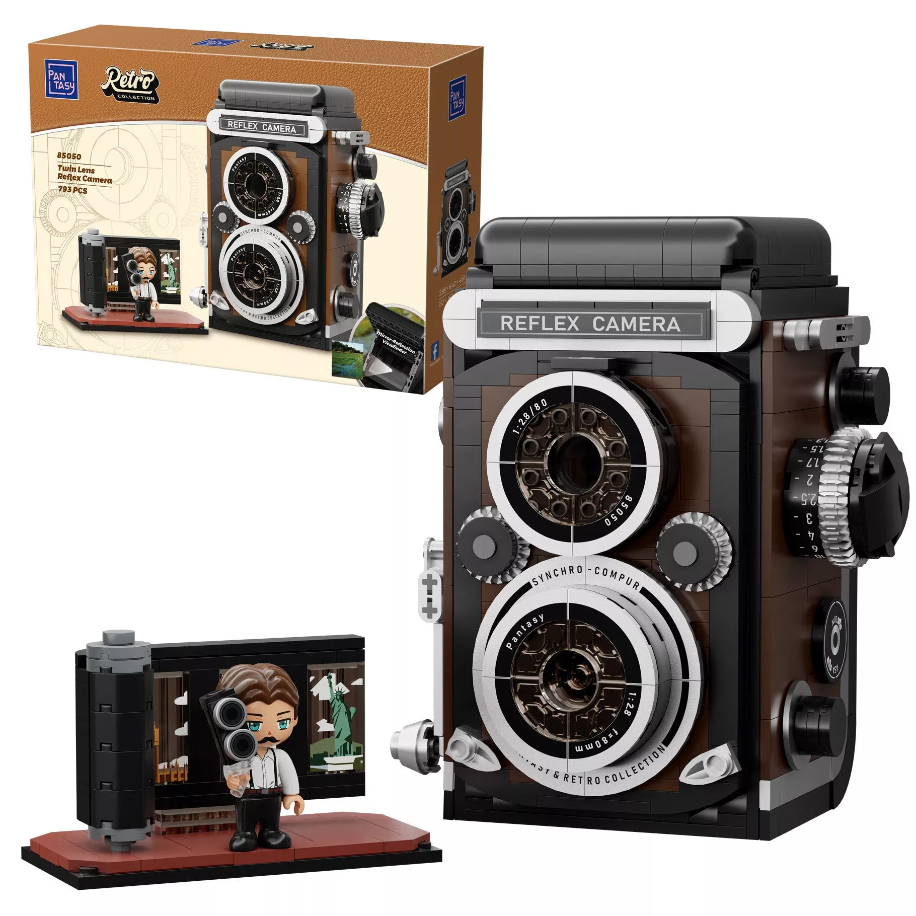 Pantasy Retro Twin Lens Reflex Camera – 793pcs PA85050