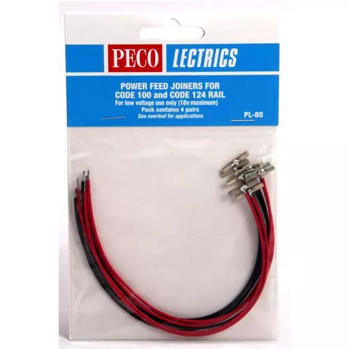 Peco PL80 Power Feed Joiners for Code 100 & 124