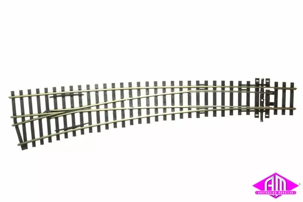 Peco - SL-E87 - Code 100 Electrofrog - Curved Left Hand Point (HO Scale)