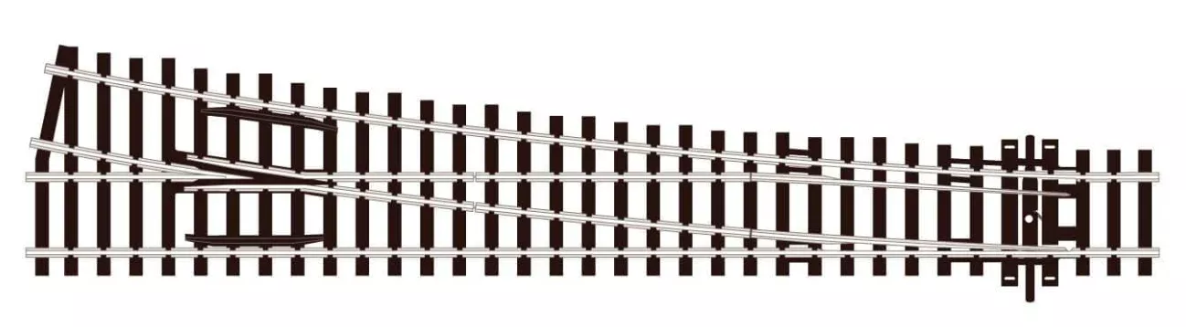 Peco Streamline SL-88 HO Scale Code 100 Track Insulfrog Large Right-Hand Turnout