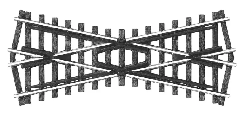 Peco Streamline SL-93 HO Scale Code 100 Track Insulfrog 24 Degree Crossing
