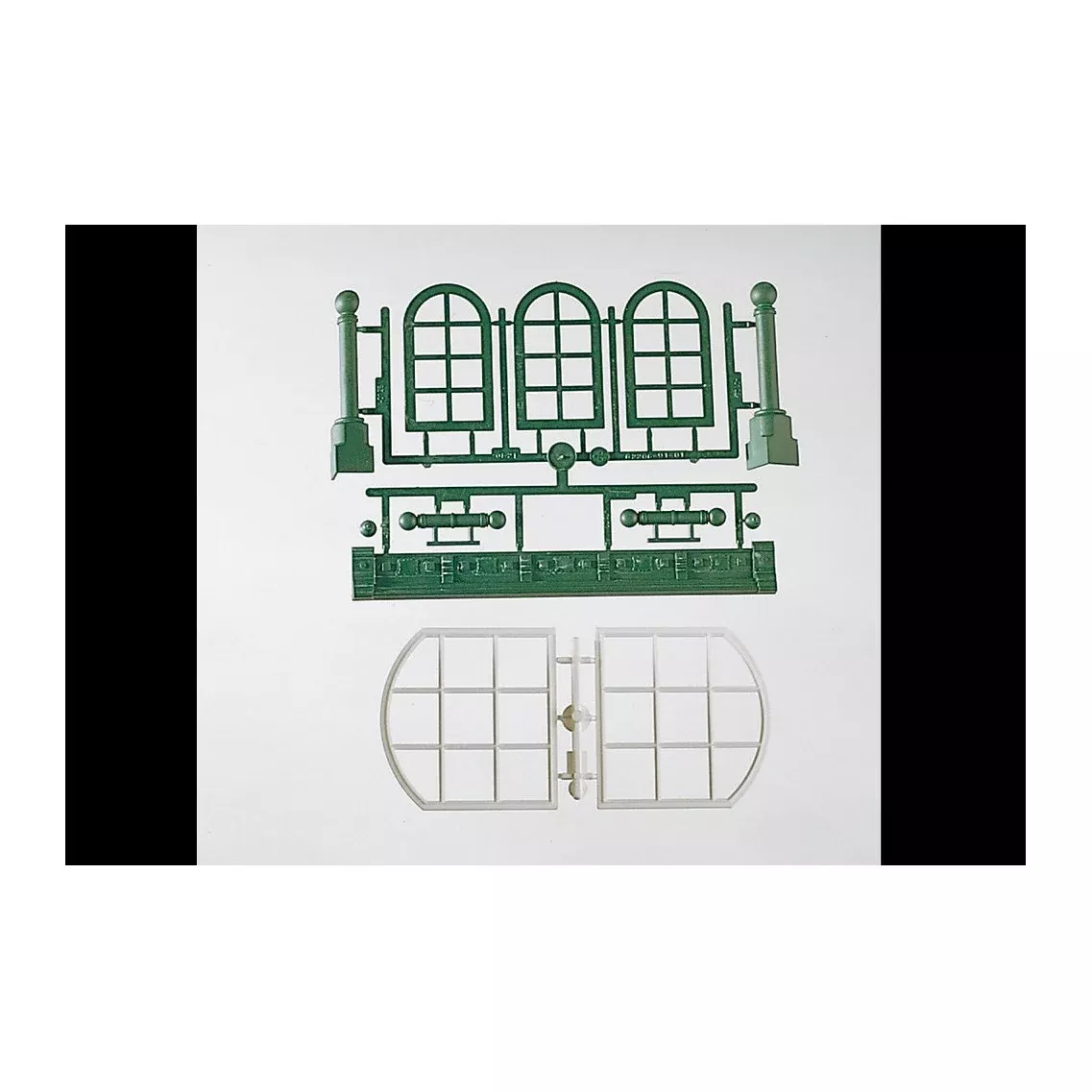 Piko 62807 G Scale Components Arch-Top Windows