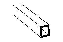 Plastruct Model Parts 90223 RT-12 Rectangle Tubing, 3/8″