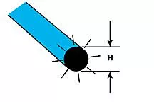 Plastruct Model Parts 90252 FARB-3H Fluorescent Blue Rod, 3/32″