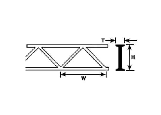 Plastruct Model Parts 90651 OWTS-4 Open Web Truss