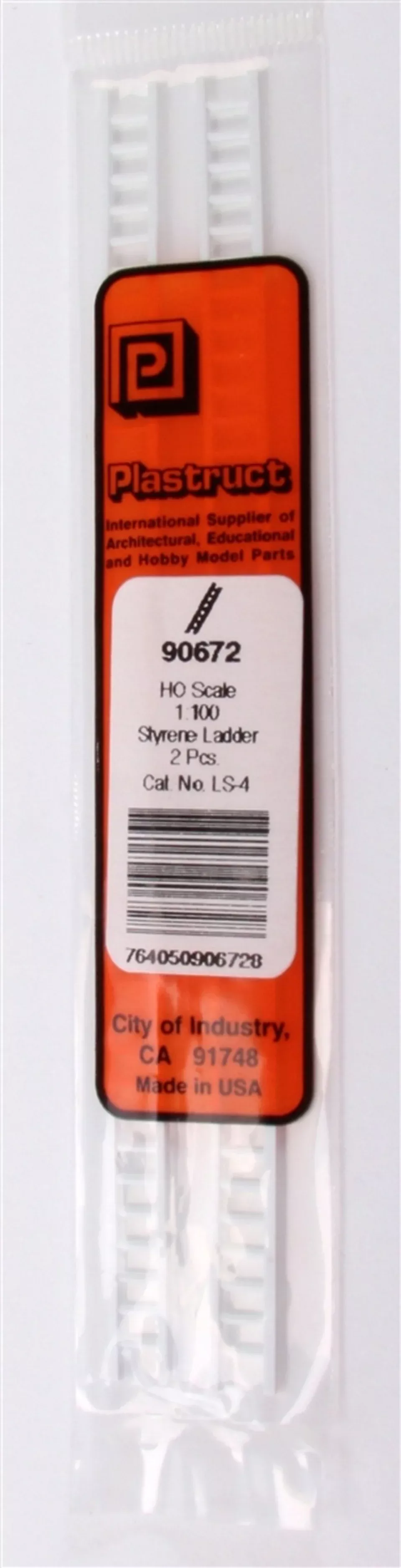 Plastruct Model Parts 90672 LS-4 HO Scale Ladder