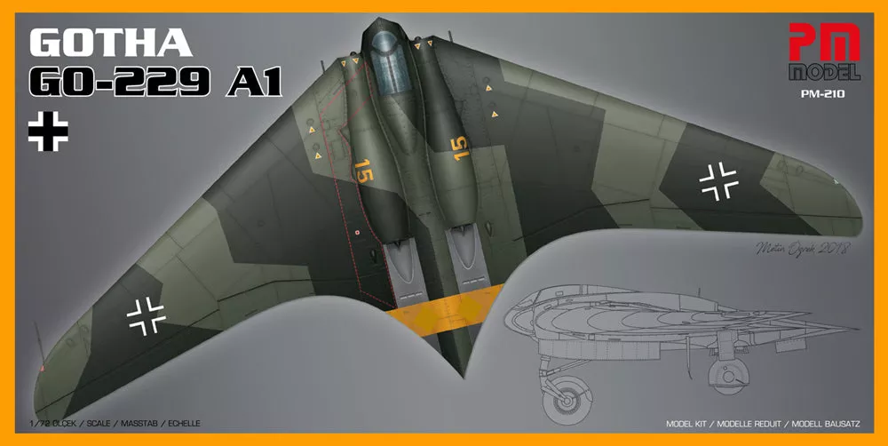 PM Model PM210 1:72 Re-issue! Horton Ho-229A-1